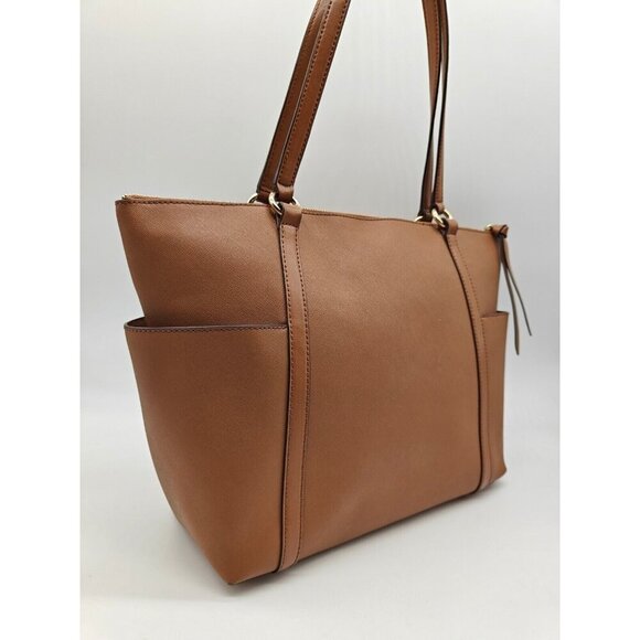 MICHAEL KORS Sullivan leather side pockets large tote bag - Brown/Luggage - Picture 7 of 15